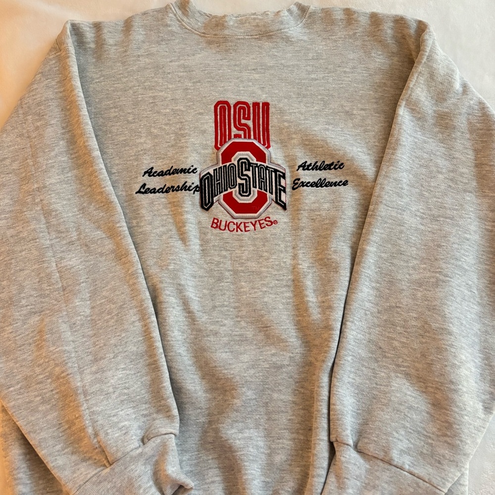 Gray Vintage Ohio State Crewneck
